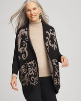 Chico's Clothing Ottoman Jacquard Cocoon Cardigan