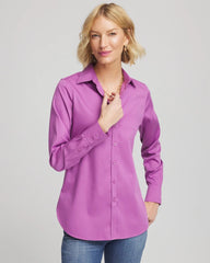 Chico's Clothing No Iron™ Stretch-Sateen Shirt