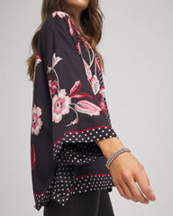 Chico's Clothing Short Floral Kimono