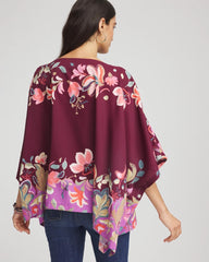 Chico's Clothing Printed Boatneck Pullover Poncho