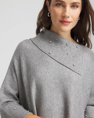 Chico's Clothing Embellished Sweater Poncho
