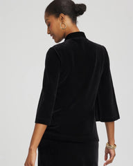 Chico's Clothing Travelers™ Velvet V-Neck Kimono Sleeve Top