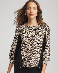 Chico's Clothing Zenergy® Animal-Print Bungee Top