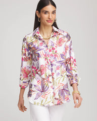 Chico's Clothing No Iron™ Tropical Floral Stretch Shirt
