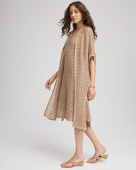 Chico's Clothing Crochet-Knit Sequins Ruana