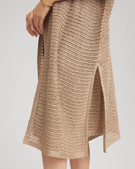 Chico's Clothing Crochet-Knit Sequins Ruana