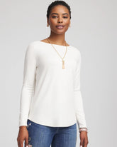 Chico's Clothing Ella Bateau Pullover Sweater