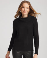 Chico's Clothing Ribbed Cowlneck Sweater