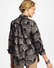 Chico's Clothing No Iron™ Stretch Ginkgo Glory Shirt