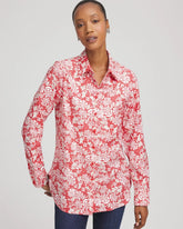 Chico's Clothing No Iron™ Long-Sleeved Folklore-Floral Shirt