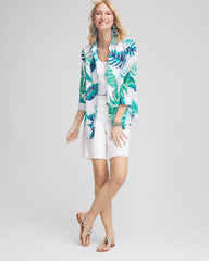 Chico's Clothing No Iron™ Palm Print Linen Shirt