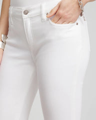 Chico's Clothing No-Stain Girlfriend Frayed Flared Jeans