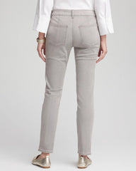 Chico's Clothing Silver Pull-On Slim Ankle Jeggings