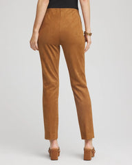 Chico's Clothing Faux Suede Juliet Slim Ankle Pants