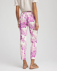 Chico's Clothing Brigitte™ Floral Pull-On Slim Cropped Pants