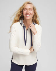 Chico's Clothing Zenergy® Double-Knit Stripe Hood Tunic