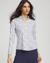 Chico's Clothing Zenergy® UPF Rice Ruffle Top
