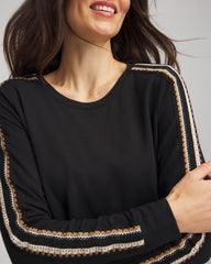 Chico's Clothing Zenergy® Lattice-Trim Pullover Top