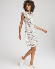 Chico's Clothing Zenergy® UPF Knit Floral Polo Dress