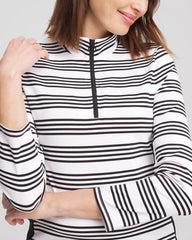 Chico's Clothing Zenergy® UPF Stripe Long Sleeve Top