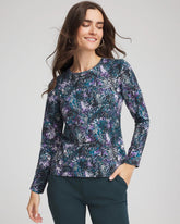 Chico's Clothing Zenergy® Soft Brushed Scattered Top