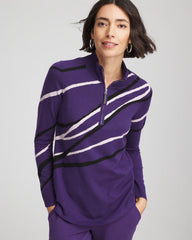 Chico's Clothing Zenergy® Luxe Morocco Half-Zip Pullover