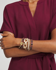 Chico's Jewelry Amber Hues Shiny Stretch Bracelet