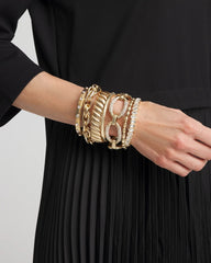 Chico's Jewelry Matte Twist Stretch Bracelet
