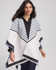 Chico's Accessories Woven Reversible Ruana