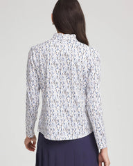 Chico's Collections Zenergy® UPF Rice Ruffle Top