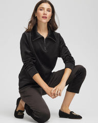Chico's Collections Zenergy® Velour Pullover