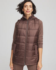 Chico's Collections Zenergy® Quilted Hooded Vest
