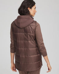 Chico's Collections Zenergy® Quilted Hooded Vest
