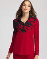 Chico's Collections Zenergy® Luxe Printed Pullover Top