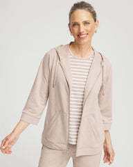 Chico's Collections Zenergy® French Terry Full-Zip Jacket