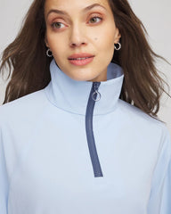 Chico's Collections Zenergy® UPF Half-Zip Mockneck Top