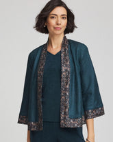 Chico's Collections Travelers™ Collection Crystal Crushed Reversible Jacket