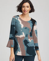 Chico's Collections Travelers™ Crystal Flounce Sleeve Tunic