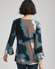 Chico's Collections Travelers™ Crystal Flounce Sleeve Tunic