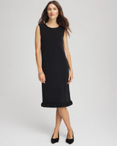 Chico's Collections Travelers™ Fringe Hem Tank Dress