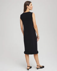 Chico's Collections Travelers™ Fringe Hem Tank Dress