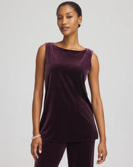 Chico's Collections Travelers™ Velvet Side-Slit Tank