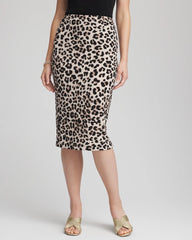 Chico's Collections Travelers™ No Tummy Animal-Print Pencil Skirt