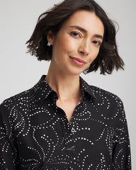 Chico's Collections No Iron™ Findot Print Sateen Shirt
