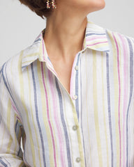 Chico's Collections No Iron™ Multi Stripe Linen Shirt
