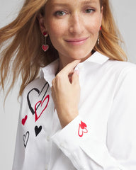 Chico's Collections No Iron™ Valentine's Day Embroidered Tunic
