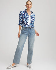 Chico's Collections No Iron™ Printed Sateen Shirt