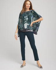 Chico's Clothing Velvet Burnout Passion Poncho