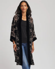 Chico's Clothing Art Deco Burnout Kimono