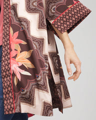 Chico's Clothing Long Mixed-Print Kimono